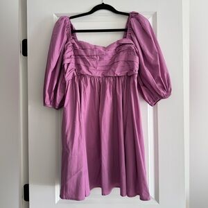 Abercrombie and Fitch Purple Emerson Long Sleeve Mini Dress